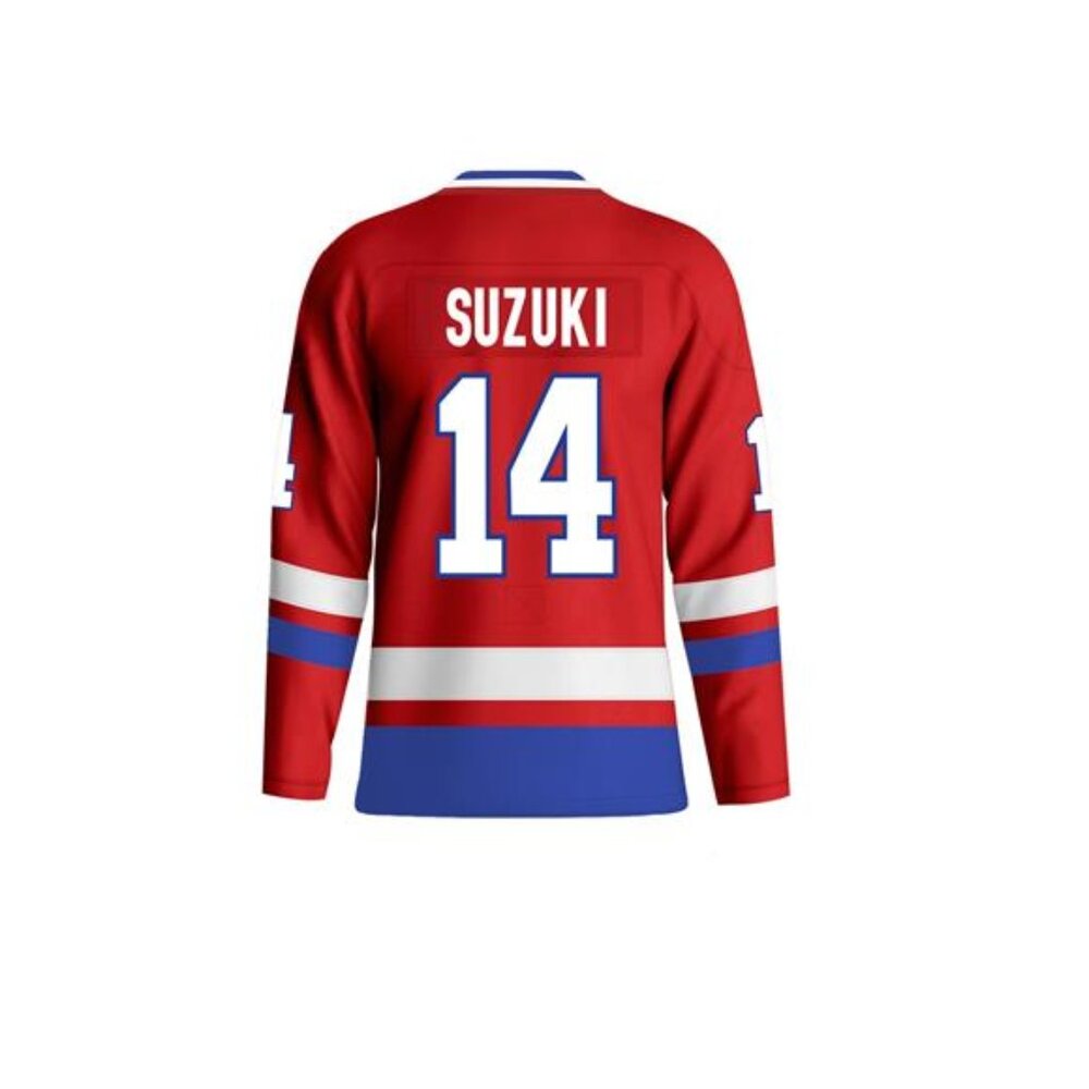 NWT Multiple Sizes Nick Suzuki #14 Montreal Canadiens Red Jersey Captain Rare - Picture 2 of 5